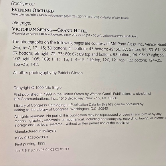 Watercolor Art Book - “How to Make a Watercolor Paint Itself” by Nita Engle - Picture 8 of 9